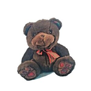 Plush Teddy Bear Dark Brown The Widsor Collection By Chosun 14" Stuffed Animal